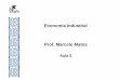 Economia Industrial Prof. Marcelo ... - Instituto de Economia · • Custos de manutenção (capacidade de reserva) • Economias geométricas - usual em Indústrias ... Estoque de