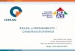 BRASIL e PERNAMBUCO : Conjuntura Econômica · Profa. aposentada da UFPE Sócia da CEPLAN Consultoria Econômica Recife, 11 de maio de 2018. ... Gráfico baseado em Ricardo Bielshowsky