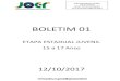 BOLETIM 01 - SEDUC - Governo do Estado de Rondônia · Juntamente com as credenciais serão entregues a ficha de inscrição e regulamento para o Concurso Garota e Garoto JOER JUVENIL