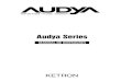 Audya Series - Ultime notizie demonstrar qualquer anomalia, como no caso de: cabo de alimentação e/ ou ficha danificados, líquidos derramados, exposição à chuva ou humidade,