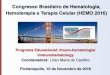 Congresso Brasileiro de Hematologia, Hemoterapia e Terapia ...hemo.org.br/aulas/pdf/10-11/HEMOTERAPIA/10-08H30-LILIAN-CASTILHO... · induzir uma resposta imune. ... Fonte: Laboratório