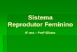 Sistema Reprodutor Feminino - colegiodomus.com.br · ENDOMÉTRIO É uma camada de células que reveste a cavidade uterina e tem uma participação muito importante durante a ovulação