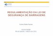 REGULAMENTAÇÃO DA LEI DE SEGURANÇA DE BARRAGENS Carlos Motta Nunes.pdf · • Relatório de inspeção regular; e ... empreendedor, em ordem decrescente de volumes dos reservatórios