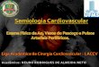 Fenômenos hemodinânicos repercutem comlaccv.sites.ufms.br/files/2012/08/Semiologia-Cardiovascular.pdf · Taquisfigmia; Não é a mesma coisa que Taquicardia! 60 a 10 pulsos por