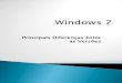 Principais Diferenças Entre as Versões 7.pdf · Eficiência e Simplicidade são as duas palavras chaves do Windows 7, dita pela Microsoft. Caminhos ... os quais desejavam que o