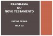 PANORAMA DO NOVO TESTAMENTO - cctjp.comcctjp.com/wp-content/uploads/2015/07/Cartas-Gerais-Aula-031.pdf · DATA E AUTOR: Judas, é relacionado como um dos meios-irmãos de Jesus Em