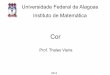 Universidade Federal de Alagoas Instituto de Matemática · Existe um método de interpolação que reconstrói a cor original ... O sólido é um cone: se c é visível, ... e projete