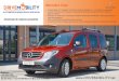 Mercedes Citan - drivemobility.net Citan transformação.pdf · Ÿ Modi cação do tanque de combustivel e sistema de escape que permita a colocação do piso o mais baixo possível