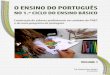 Construção de saberes profissionais no contexto do PNEP e do … · O ensino do português no 1.º ciclo do ensino básico . Construção de saberes profissionais no contexto do