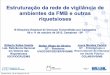 Estruturação da rede de vigilância de ambientes da FMB e ... · No Brasil, a FMB foi incluída na Lista Nacional de Doenças de Notificação ... - Curso de taxonomia de vetores