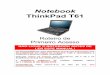 Notebook ThinkPad T61 - tjrs.jus.br · Clique em Avançar. ... A utilização de outros nomes pode impedir o uso do notebook na rede do Poder Judiciário. Escolha, também, 
