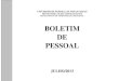 BOLETIM DE PESSOAL - ufmg.br .BOLETIM DE PESSOAL MENSAL - N 611/2013 Divulga§£o das ocorrncias