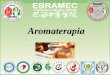 Aromaterapia - ebramec.edu.br · Os óleos essenciais são substâncias químicas produzidas pelos vegetais com diversas funções, entre elas podemos ressaltar a autodefesa, a 