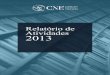 Relatório de Atividades 2013 - cnedu.pt · No seu plano de atividades plurianual, para o quadriénio 2010-2013, o CNE apontava duas ideias prioritárias: ... Relatório de Atividades