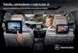 Trabalho, entretenimento e conforto num só. - Mercedes-Benz · Viagens animadas – USB, leitor de cartões SD e ligação AIX para imagens, vídeos e áudio, 2 conjuntos de auscultadores