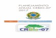 Planejamento anual CRBio-07 2017crbio07.gov.br/acesso-a-informacao/wp-content/uploads/Planejamento... · Planejamento anual CRBio-07 2017 Página 5 1 . 3 . P RO G R A M A : G E S