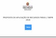 PROPOSTA DE APLICAÇÃO DE RECURSOS FMSAI / SMPR 2018 · 2018-05-17 · freguesia/brasilândia 2010-0.119.058-7 dea - execuÇÃo de contenÇÃo de ... de projeto executivo e serviÇos