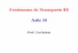 Fenômenos de Transporte III Aula 10 - sistemas.eel.usp.brsistemas.eel.usp.br/docentes/arquivos/5840921/126/FTIIIAULA10.pdf · Condição mínima de operação para que haja separação