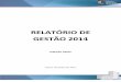 RELATÓRIO DE GESTÃO 2014 - cmv.es.gov.br · Direção Geral Relatório de Gestão 2014 ... Mudança no limite de faltas durante o ano: ... para contratação de funcionários efetivos