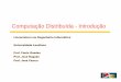 Computação Distribuída - Introduçãonetlab.ulusofona.pt/cd/teoricas/CD-Cap1-2012.pdf · A comunicação por mensagens com tempos de propagação não desprezáveis impossibilita
