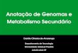 Anotação de Genomas e Metabolismo Secundáriogenomics.fcav.unesp.br/Aulas2017/Aula_05.pdf · Reações químicas que ocorrem em organismos vivos ... – ≃42% dos 30.000 conhecidos
