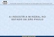 A INDÚSTRIA MINERAL NO ESTADO DE SÃO PAULOcetesb.sp.gov.br/noticentro/2007/10/fernando.pdf · •A maior parte dos bens minerais são consumidos ou industrializados próximo do