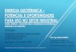 ENERGIA GEOTÉRMICA POTENCIAL E OPORTUNIDADES …ecomondobrasil.com.br/wp-content/uploads/2016/11/palestras/Roberto... · A utilização da energia geotérmica precisa dum fluido