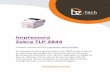 Manual - Zebra TLP 2844 - Bz Tech · TOQUE a cabeça de impressão ou os componentes eletrônicos sob a cobertura superior. Impressão térmica A cabeça de impressão se aquece durante