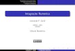 Integração Numéricaguidi/grad/MAT01169/laminas.calculo_numerico.8.pdf · Quadratura por interpolação Fórmulas de Newton-Cotes Quadratura Gaussiana Integrais impróprias Índice