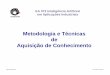Metodologia e Técnicas de Aquisição de Conhecimentogomide/courses/EA072/transp/EA072... · Métodos de Entrevistas na Prática combina métodos da observação e intuitivo –