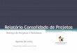 Relatório Consolidado de Projetos - tcenet.tce.go.gov.br³rio... · Relatório Consolidado de Projetos Agosto de 2015 Serviço de Projetos e Processos Coleta de dados realizada em