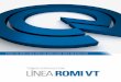 LíneaRomi VT - Página inicial - Romi · Possibilita alto torque em baixas rotações. 6 Cabeçote Possui duas faixas de velocidade com variação contínua e é equipado com engrenagens