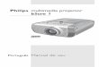 Philips multimedia projector bSure 1 · Limpeza da caixa 25 Limpeza da lente 25 Limpeza do filtro de pó 25 Lâmpada 26 ... – Fica intermitente em caso de erro na ventoinha. 