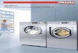WashPlus Máquinas de lavar roupa PROFITRONIC M · acordo com o modelo) • Caixa de detergentes grande situada na frente da máquina ... (com capacidade de carga de 19 kg) e máquina