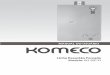 MANUAL DO USUÁRIO - komeco.com.br · A instalação de aquecedores de passagem a gás deve estar de acordo com os requisitos da NBR13103, outras normas vigentes ou legislação local