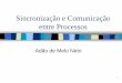 Sincronização e Comunicação entre Processos - IME-USPadao/SCEP.pdf · escalonamento estabelecidos pelo sistema operacional. Processos concorrentes compartilham ... –Mecanismo