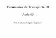 Fenômenos de Transporte III Aula 03sistemas.eel.usp.br/docentes/arquivos/5840921/126/FTIIIAULA3.pdf · = 0,30 cp. Da Tabela 1.2b ... Utilizando-se os valores dos coeficientes de