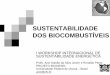 SUSTENTABILIDADE DOS BIOCOMBUSTÍVEIS · Sustentabilidade Biocombustíveis “Problemas” Organização Impactos biodiesel Conclusões nEconômico ¤Rentabilidade da produção agrícola