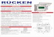 RÜCKEN - Manômetros · linhas de programaçäo Ladder, 16 temporizadores, 16 contadores retentivos de 4 digitos, selecionáveis como crescente/decrescente 16