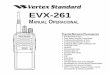 EVX-261 OM BR EC137U400 · Federal de Comunicações dos EUA na preservação da integridade da faixa de frequência 406,0 a 406,1 MHz, reservada para uso de beacons de socorro. Não