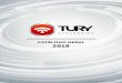 CATÁLOGO GERAL 2018 - tury.com.br PORTUGUES_993_11122018.pdf · segurança como a USA TP 118-0, 4/0/EEC e CONTRAN 48/13. ... função exclusiva TURY (*) que permite programar o tempo