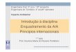 Introdução à disciplina Enquadramento da AIA Principios ... · Ambiental, IAIA (tradução em língua portuguesa do Centro de Estudos de Planeamento e Gestão do Ambiente). •Petts,