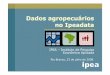 Dados agropecuários no Ipeadata - SOBERapresentacao... · Dicas metodológicas e transformação de ... informações (aplicativo web Delphi) Title Ipeadata Agropecu ria (Apresenta