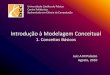 Introdução à Modelagem Conceitualinfocat.ucpel.tche.br/disc/mc/01.pdf · • Exercícios 01 - Conceitos Básicos 2. ... Níveis de modelagem ... procedimentos e processos físicos