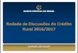 Rodada de Discussões do Crédito Rural 2016/2017 · Departamento de Regulação, Supervisão e Controle das Operações do Crédito Rural e do Proagro - Derop Resolução nº 4.511,