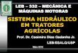 SISTEMA HIDRÁULICO EM TRATORES AGRÍCOLAS · LEB –332 –MECÂNICA E MÁQUINAS MOTORAS SISTEMA HIDRÁULICO EM TRATORES AGRÍCOLAS Prof. Dr. Casimiro Dias Gadanha Jr. LEB/ESALQ/USP