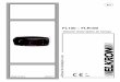 FL100 – FLR100 - urmet.com.br · A reprodução total ou parcial deste documento é autorizada apenas para fins de instalação dos detectores de fumaça de feixe óptico. Tel