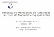 Proposta de Metodologia de Apreciação de ... - Fundacentro · Proposta de Metodologia de Apreciação de Risco de Máquinas e Equipamentos 30 de outubro de 2014 Brasília - DF Eng°João