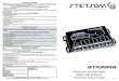 19977 R1 MANUAL STX2848 - Stetsom - Amplificadores · 3 - Se o produto sofrer mau uso, descuidos causados por acidente como: Água, Fogo, Queda, instalado em condições adversas