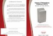 Certificado de Garantia Sauna Finlandesa Elétrica (SFE) · do especificado no esquema elétrico), ... e digital Ligar a chave Liga / Desliga e girar o termosta-No quadro com termostato